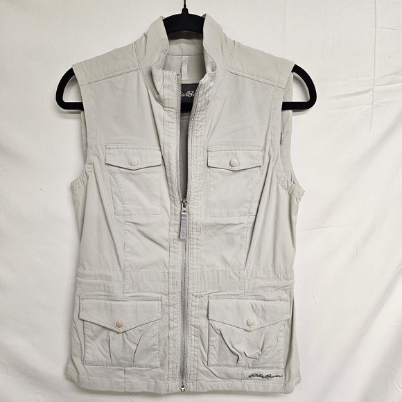Eddie Bauer Jackets & Blazers - Eddie Bauer S atlas 2.0 grey vest zip front 4 front pockets & pocket Small